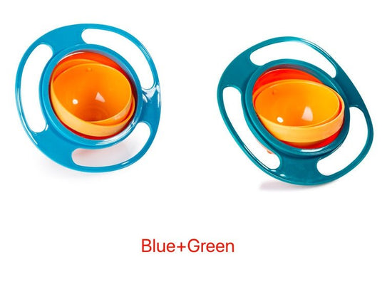 360 Rotate Universal Spill-proof Bowl Dishes $24.76 Dana Fashion Color: Blue Geen quantity: 2pc Toys & Hobbies Overview： The inner bowl rotates 360 degrees virtually indestructible Save time, less cleaning Dishwasher safe on the top rack Note： 1.Product a