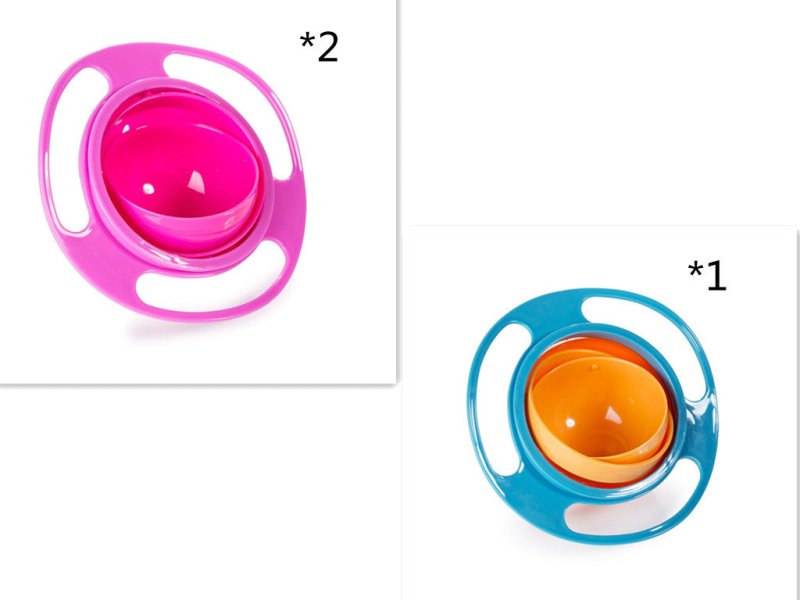 360 Rotate Universal Spill-proof Bowl Dishes $22.48 Dana Fashion Color: A set quantity: 3PC Toys & Hobbies Overview： The inner bowl rotates 360 degrees virtually indestructible Save time, less cleaning Dishwasher safe on the top rack Note： 1.Product are t