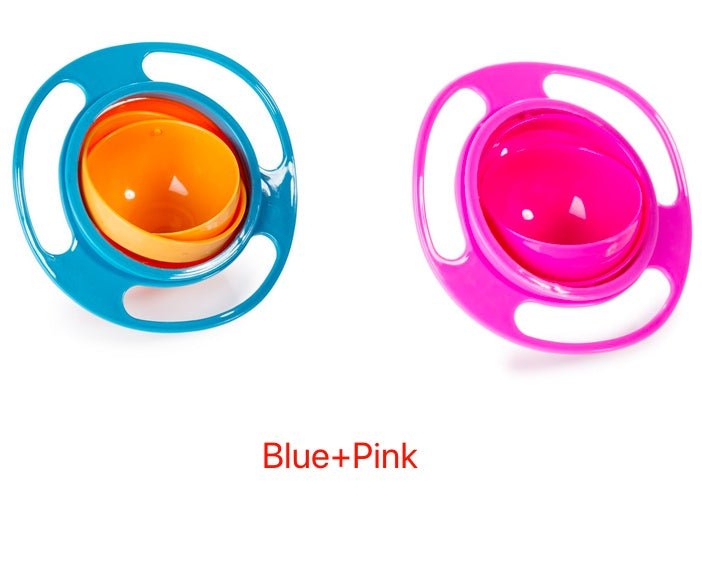 360 Rotate Universal Spill-proof Bowl Dishes $21.84 Dana Fashion Color: Blue Pink quantity: 2pc Toys & Hobbies Overview： The inner bowl rotates 360 degrees virtually indestructible Save time, less cleaning Dishwasher safe on the top rack Note： 1.Product a