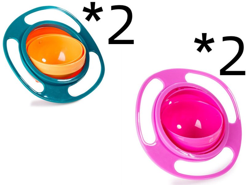 360 Rotate Universal Spill-proof Bowl Dishes $28.66 Dana Fashion Color: U set quantity: 4pc Toys & Hobbies Overview： The inner bowl rotates 360 degrees virtually indestructible Save time, less cleaning Dishwasher safe on the top rack Note： 1.Product are t