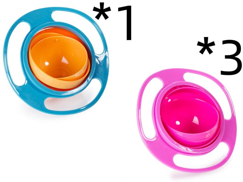 360 Rotate Universal Spill-proof Bowl Dishes $28.50 Dana Fashion Color: S set quantity: 4pc Toys & Hobbies Overview： The inner bowl rotates 360 degrees virtually indestructible Save time, less cleaning Dishwasher safe on the top rack Note： 1.Product are t