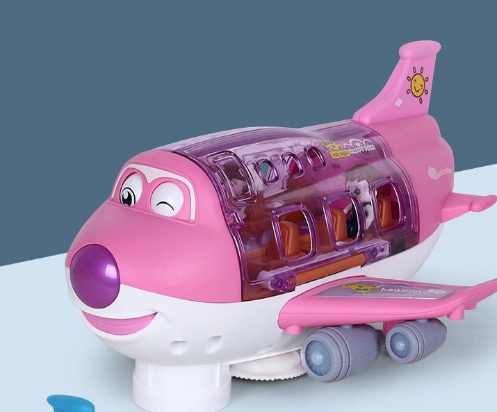 360 Rotating Electric Plane Airplane Toys For Kids Bump And Go Action Toddler Toy Plane With LED Flashing Light Sound For Boys $35.41 Dana Fashion Color: Pink style: Batteryry Toys & Hobbies Overview: Music & Light Effects: The airplane toy features built
