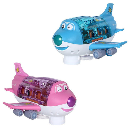 360 Rotating Electric Plane Airplane Toys For Kids Bump And Go Action Toddler Toy Plane With LED Flashing Light Sound For Boys $35.41 Dana Fashion Color: Blue style: Batteryry Toys & Hobbies Overview: Music & Light Effects: The airplane toy features built