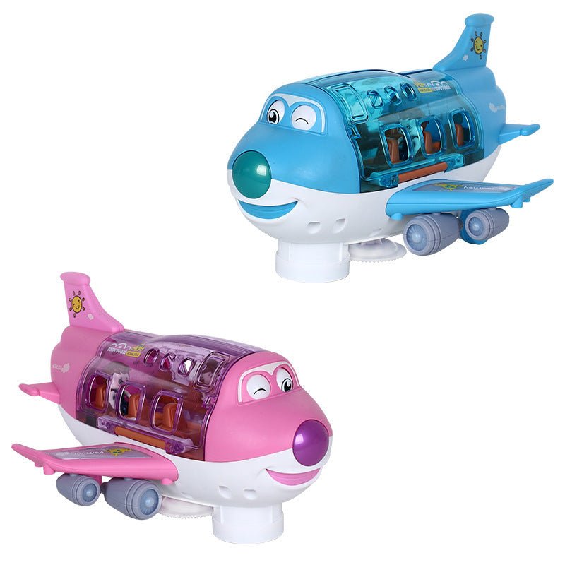 360 Rotating Electric Plane Airplane Toys For Kids Bump And Go Action Toddler Toy Plane With LED Flashing Light Sound For Boys $35.41 Dana Fashion Color: Blue style: Batteryry Toys & Hobbies Overview: Music & Light Effects: The airplane toy features built