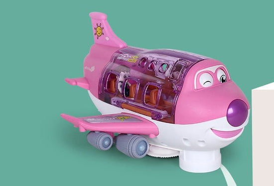 360 Rotating Electric Plane Airplane Toys For Kids Bump And Go Action Toddler Toy Plane With LED Flashing Light Sound For Boys $35.41 Dana Fashion Color: Blue style: Batteryry Toys & Hobbies Overview: Music & Light Effects: The airplane toy features built