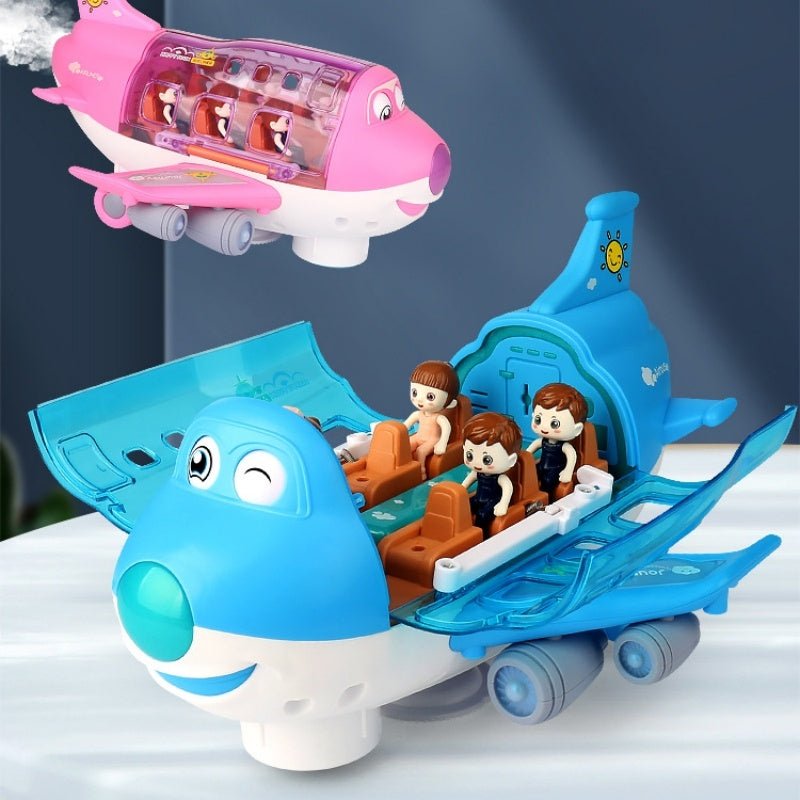 360 Rotating Electric Plane Airplane Toys For Kids Bump And Go Action Toddler Toy Plane With LED Flashing Light Sound For Boys $35.41 Dana Fashion Color: Blue style: Batteryry Toys & Hobbies Overview: Music & Light Effects: The airplane toy features built