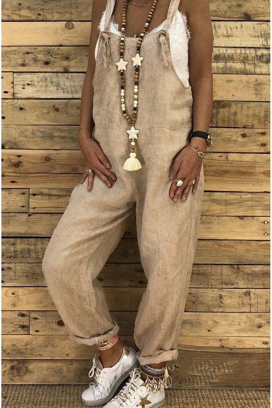 Loose suspender jumpsuit plus size overalls