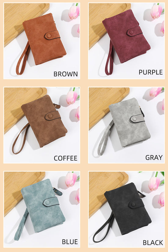 Short Korean Version PU Soft Leather Off Multi-slot Wallet And Coin Purse - Dana Fashion