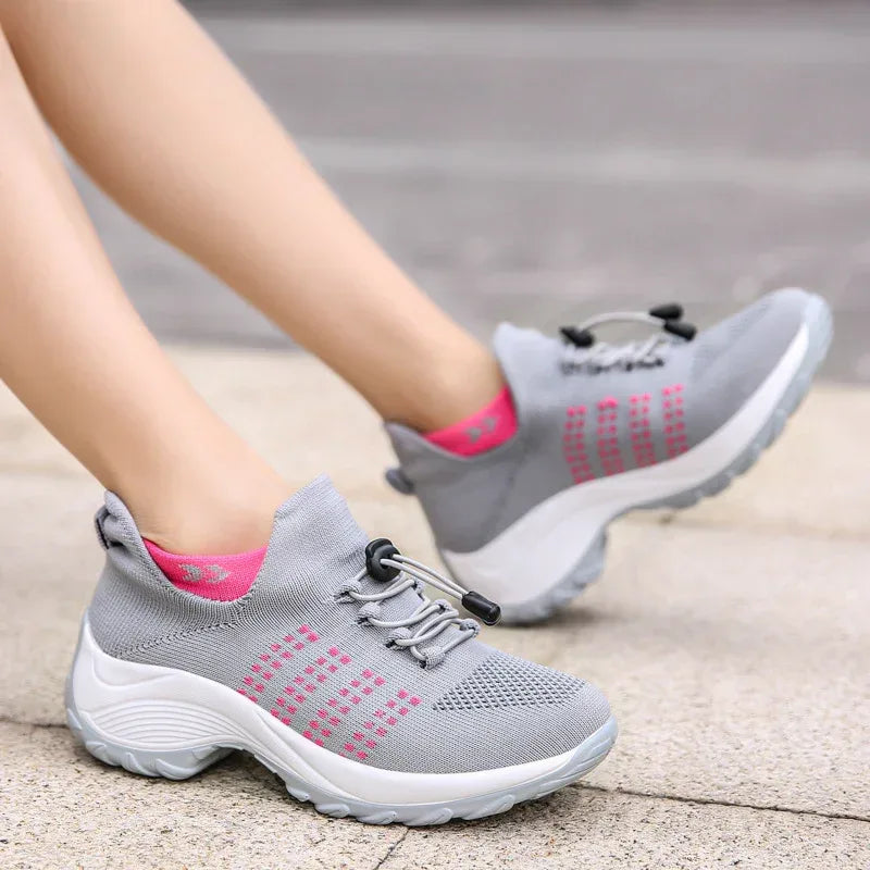 Women's Spring And Summer New Casual Flying Knit Sneakers - DanaFashionstore