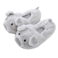 Toot Pig Plush Cotton Slippers Women's Baotou Non-slip Warm Home Indoor Floor Shoes - DanaFashionstore