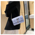 Ribbon gauze hand-woven chain bag - DanaFashionstore