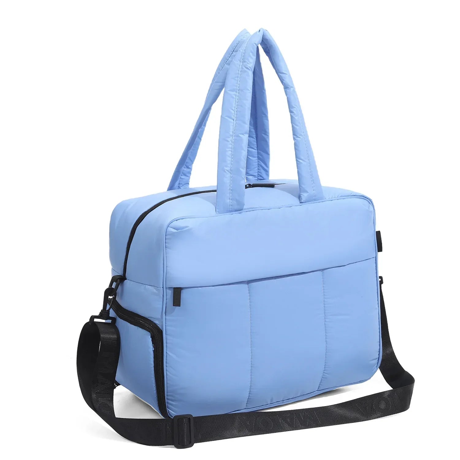 Down Handbags Winter Travel Duffle Bag With Shoes Compartment Portable Sports Yoga Gym Fitness Shoulder Bags For Weekender Overnight Tote Women - DanaFashionstore