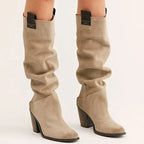 Block heel retro high boots - DanaFashionstore
