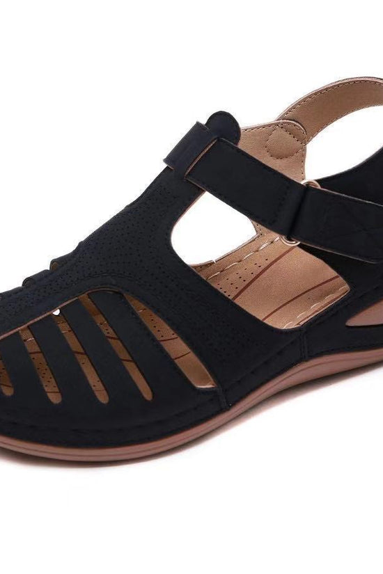 Retro sandals car line hole shoes non-slip