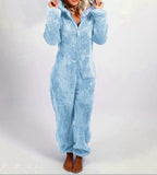 Jumpsuit and hooded pajamas
