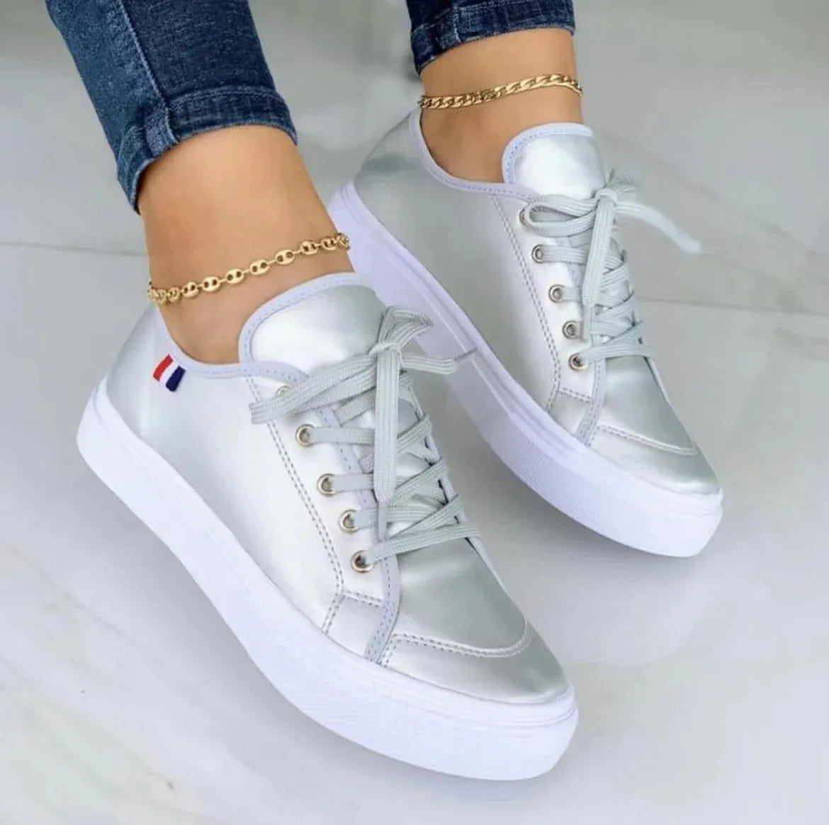 European And American New Round Toe Platform Casual Shoes - DanaFashionstore