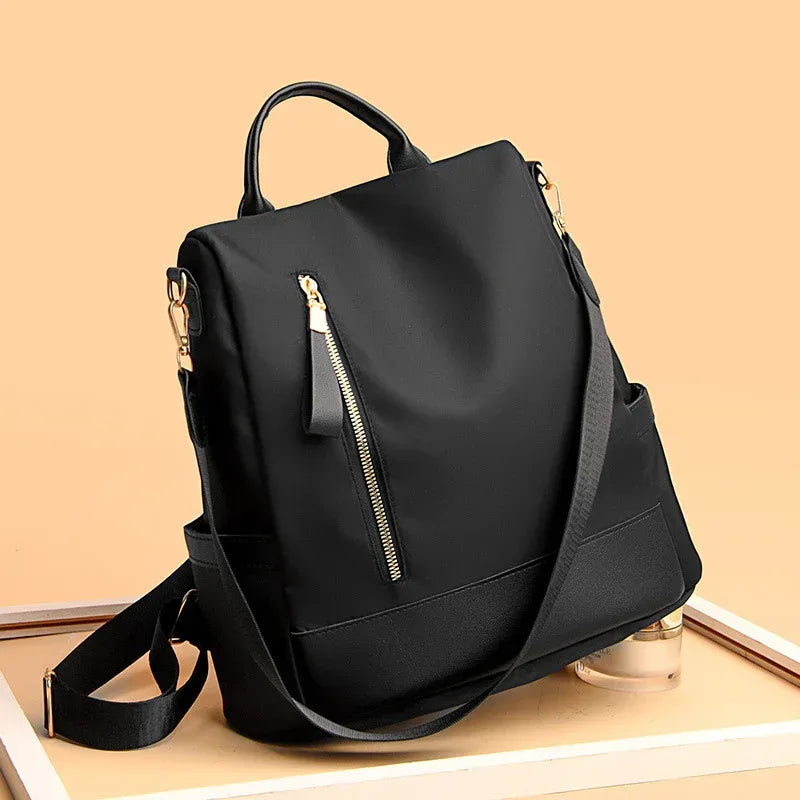 Fashion Simple Solid Color Three-purpose Anti-theft Backpack Outdoor - DanaFashionstore