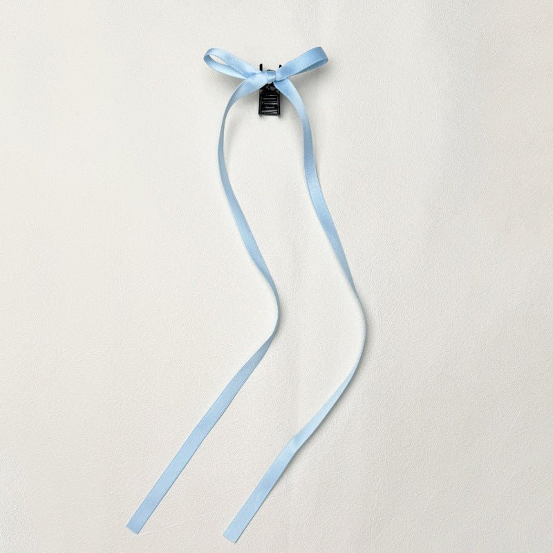 36cm Ribbon Long Polyester Cotton Bow Claw Clip $9.00 Dana Fashion Color: Polyester Cotton Milky White Women's Accessories Product information: Processing process: manual Color: quality polyester cotton: long ribbon grip-black 1 piece, quality polyester c