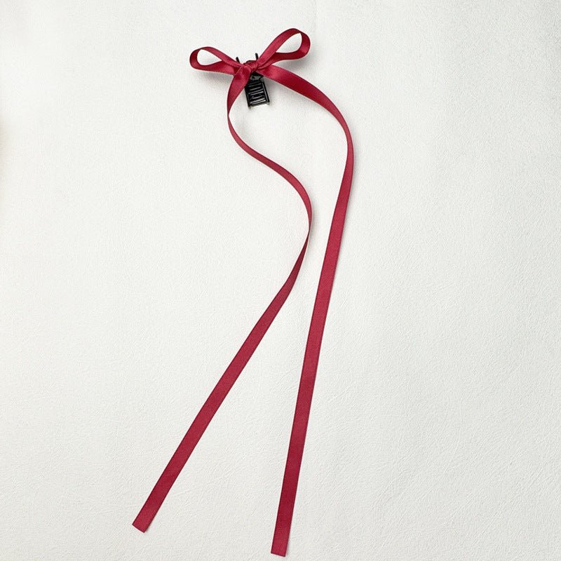 36cm Ribbon Long Polyester Cotton Bow Claw Clip $9.00 Dana Fashion Color: Polyester Cotton Light Yellow Women's Accessories Product information: Processing process: manual Color: quality polyester cotton: long ribbon grip-black 1 piece, quality polyester