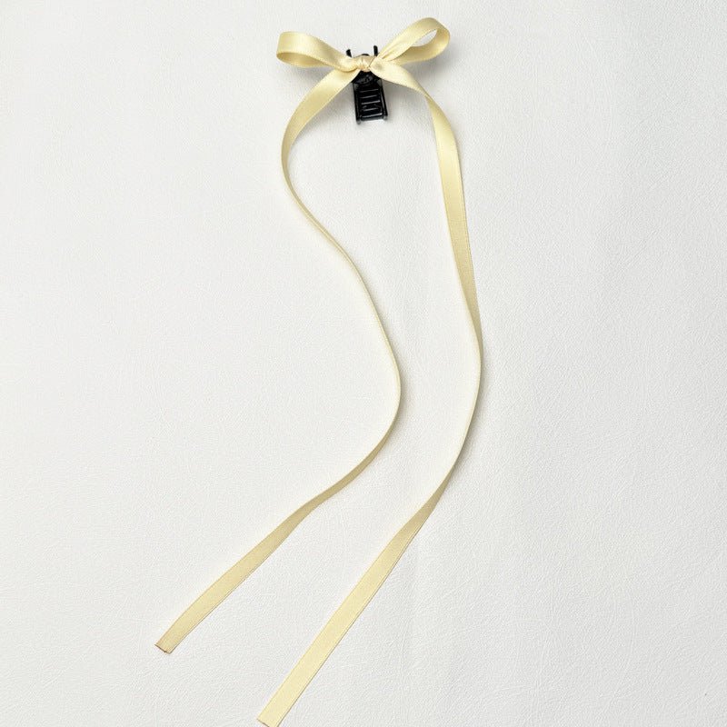 36cm Ribbon Long Polyester Cotton Bow Claw Clip $9.00 Dana Fashion Color: Polyester Cotton Blue Women's Accessories Product information: Processing process: manual Color: quality polyester cotton: long ribbon grip-black 1 piece, quality polyester cotton: