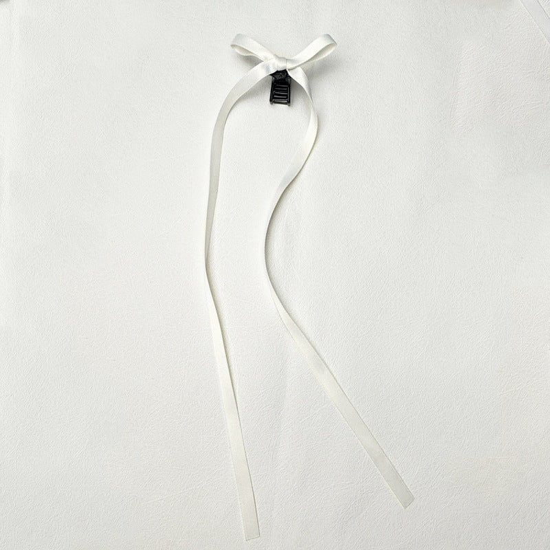 36cm Ribbon Long Polyester Cotton Bow Claw Clip $9.00 Dana Fashion Color: Polyester Cotton Black Women's Accessories Product information: Processing process: manual Color: quality polyester cotton: long ribbon grip-black 1 piece, quality polyester cotton: