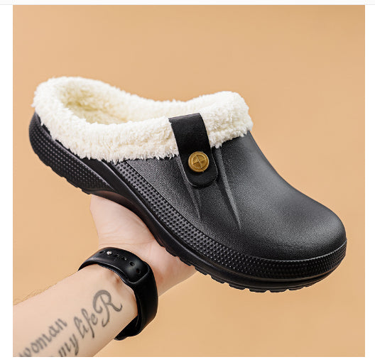 Home waterproof cotton slippers
