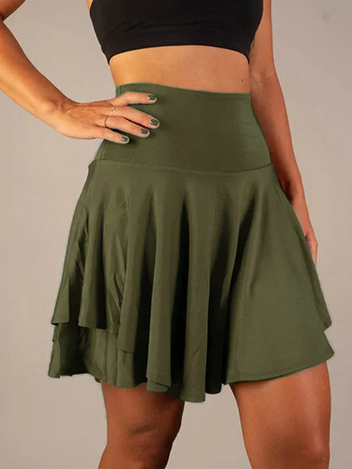 All-match Tutu High Waist Belly Contracting Running Short Skirt Anti-exposure Yoga Skirt - DanaFashionstore
