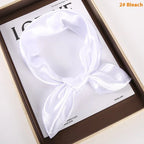 Solid Color Square Scarf Artificial Silk Small Square Towel - DanaFashionstore