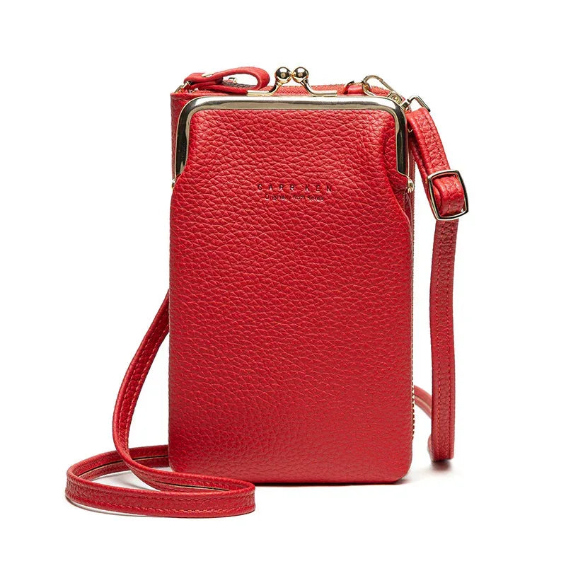 Fashion Lychee Pattern Solid Color Diagonal Shoulder Bag - DanaFashionstore