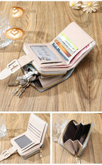 Women's Short Zipper Vertical Buckle Small Wallet - DanaFashionstore