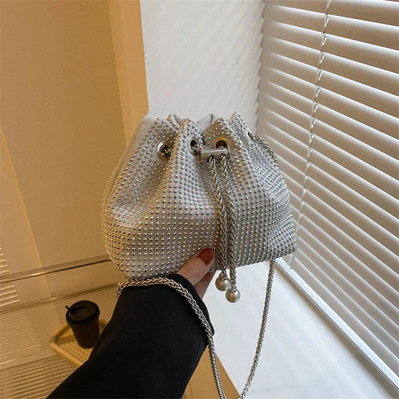 Diamond Drawstring High-grade Chain Crossbody Bag - DanaFashionstore
