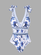 European And American Sexy Bikini One-piece Swimsuit Chiffon Dress - DanaFashionstore