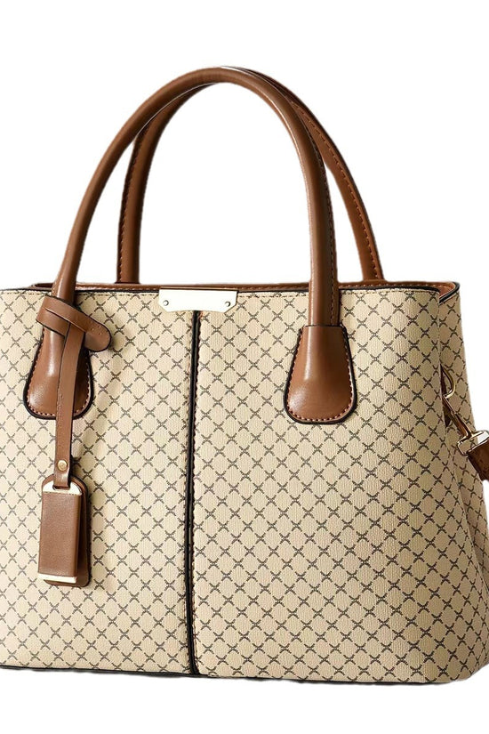 New Printed Tote Portable Shoulder Crossbody Women's Bag Middle-aged Lady Mother High Sense