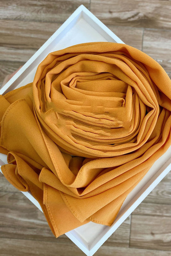 Women's Hijab Solid Pearl Chiffon Scarf