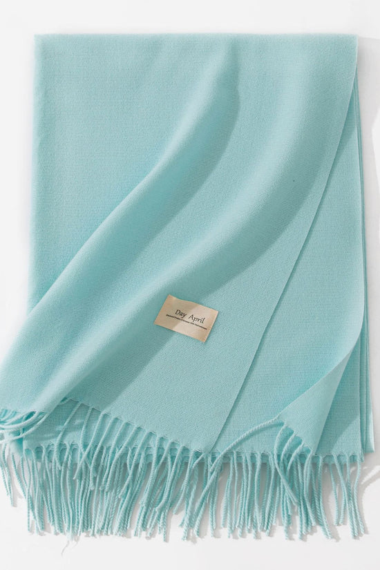 Pure Color Artificial Cashmere Scarf Women's Winter High-grade Shawl