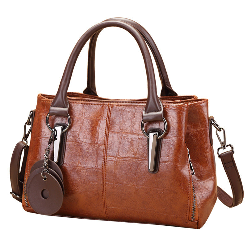New Retro Contrasting Color Large Capacity Bag - Dana Fashion