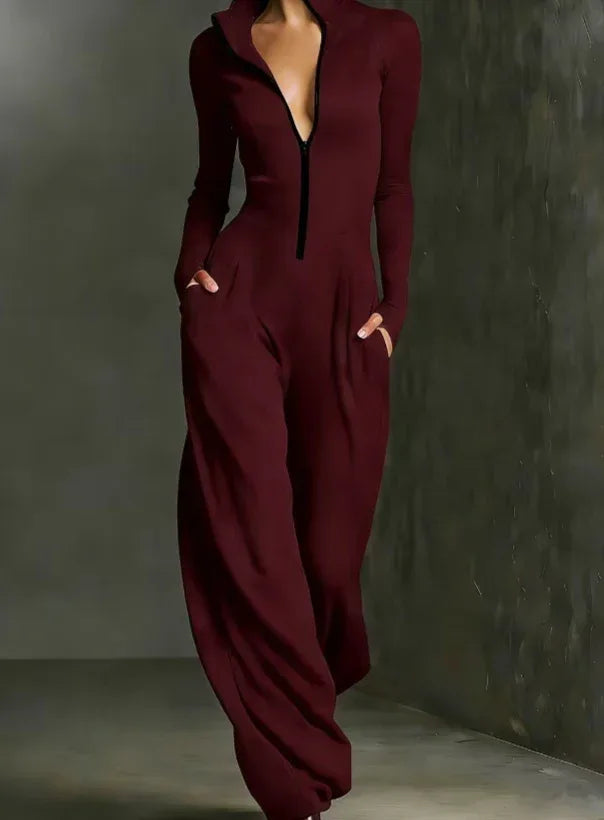 High-end Slim-fit Drape Jumpsuit - DanaFashionstore