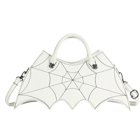Halloween Spider Web Shape Shoulder Bags Personality Batgirl Tide Pu Handbags Fashoin Messenger Crossbody Bag - DanaFashionstore