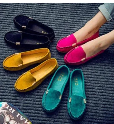 Spring and summer flat with the end of pregnant women nurse shoes Peas shoes casual women's shoes driving shoes Mom shoes a pedal - DanaFashionstore