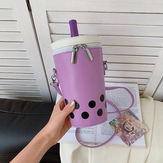 Milk Tea Personalized Small Bags Women's New Fashion Messenger Phone Bag Cute Girl Bucket Backpack - Dana Fashion