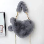 Love Bags Soft Plush Handbags Women Valentine's Day Party Bag - DanaFashionstore