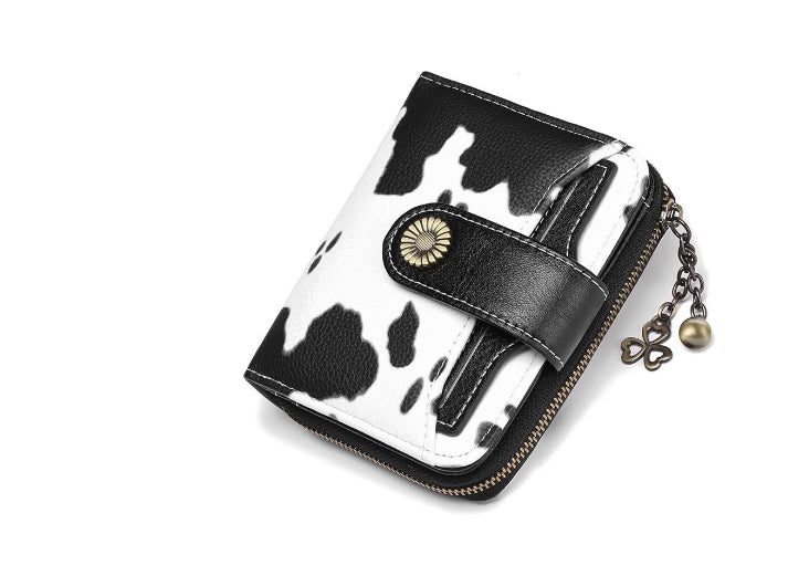 Oil Wax Genuine Leather Lady's Wallet European And American Style