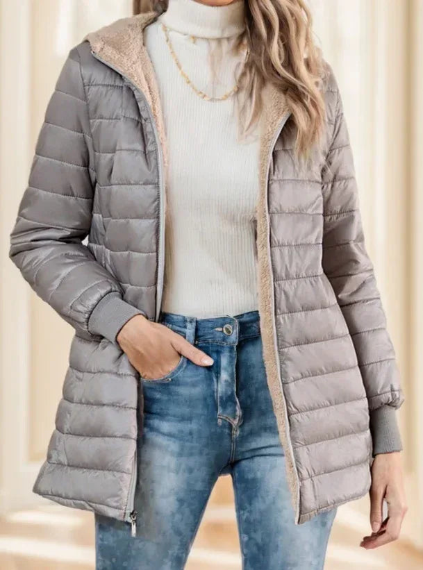 Aveloria Modichic Fleece Hooded Padded Coat 2026 - Casual Versatile Jacket - DanaFashionstore