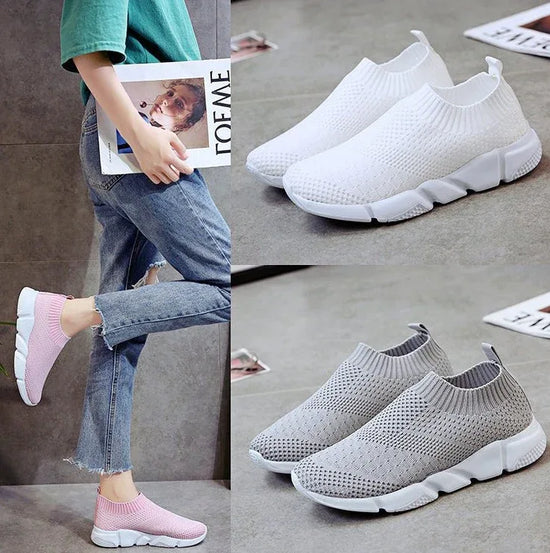 Large size flying woven mesh shoes - DanaFashionstore