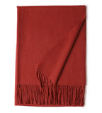 New Solid Color Wool Long Beard Warm Tassel Scarf Thick - DanaFashionstore