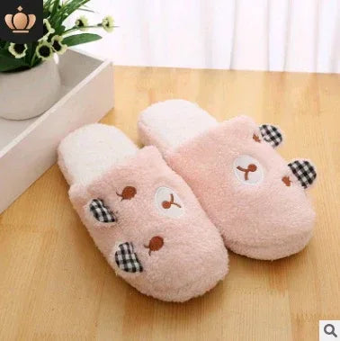 Couple models cartoon pig cotton slippers month cotton slippers home floor soft slippers warm - DanaFashionstore