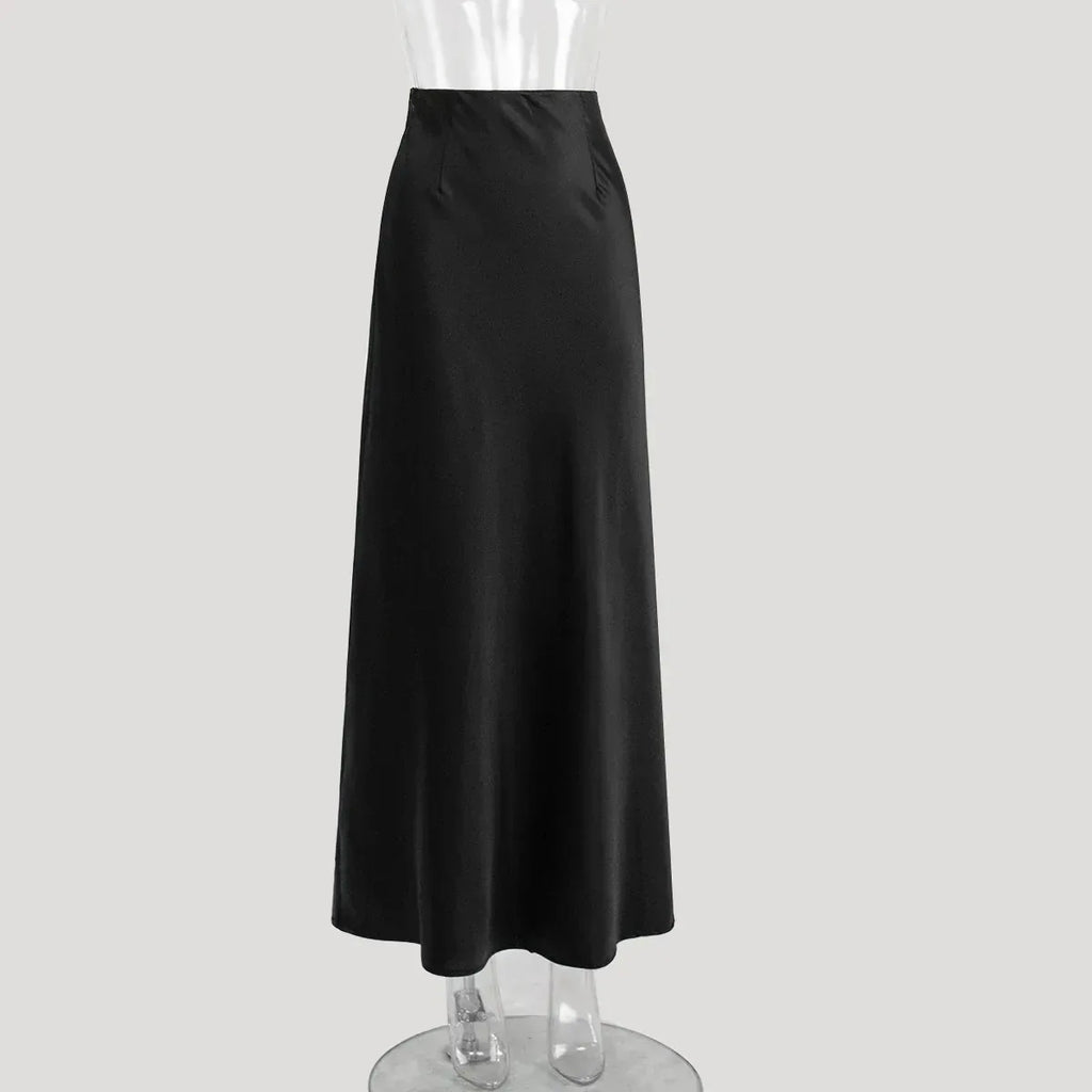Fishtail Skirt Satin Satin Long - DanaFashionstore