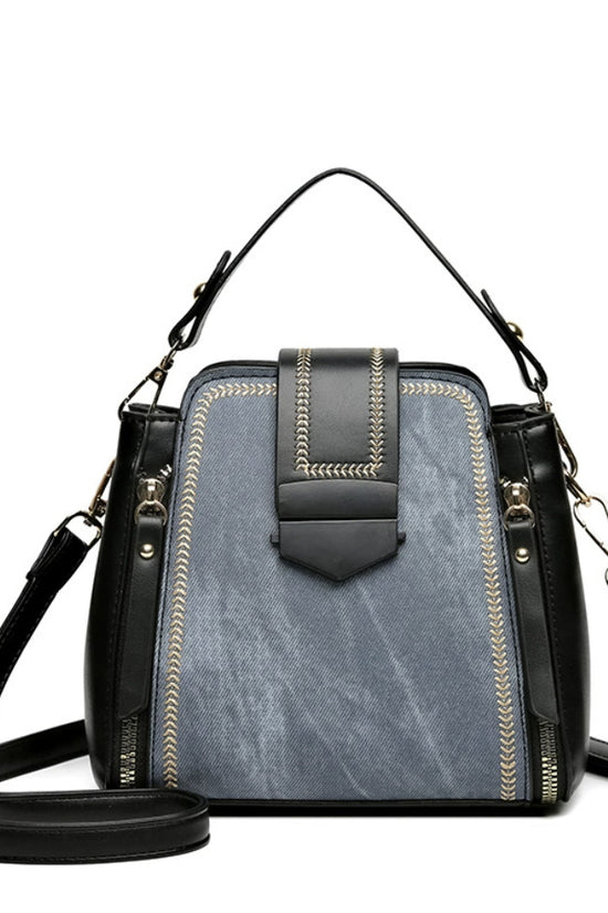 Elegant Lady Soft Leather Textured Small Handbag - Dana Fashion