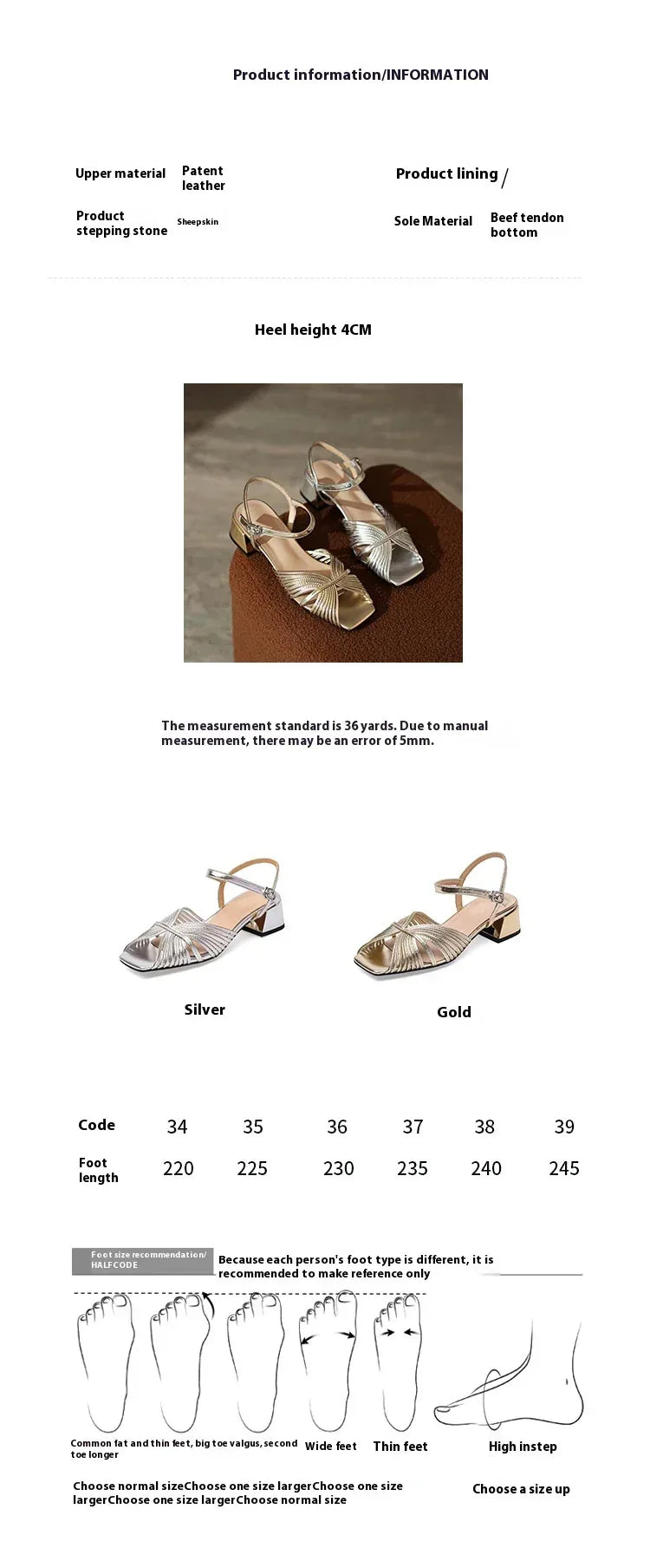 Thick Mid Heel Square Toe Open Toe Buckle Strap Peep Toe Sandals - DanaFashionstore