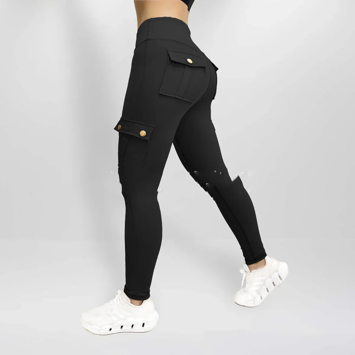 Workwear With Pocket Fitness Pants For Women High Elastic Tight - DanaFashionstore